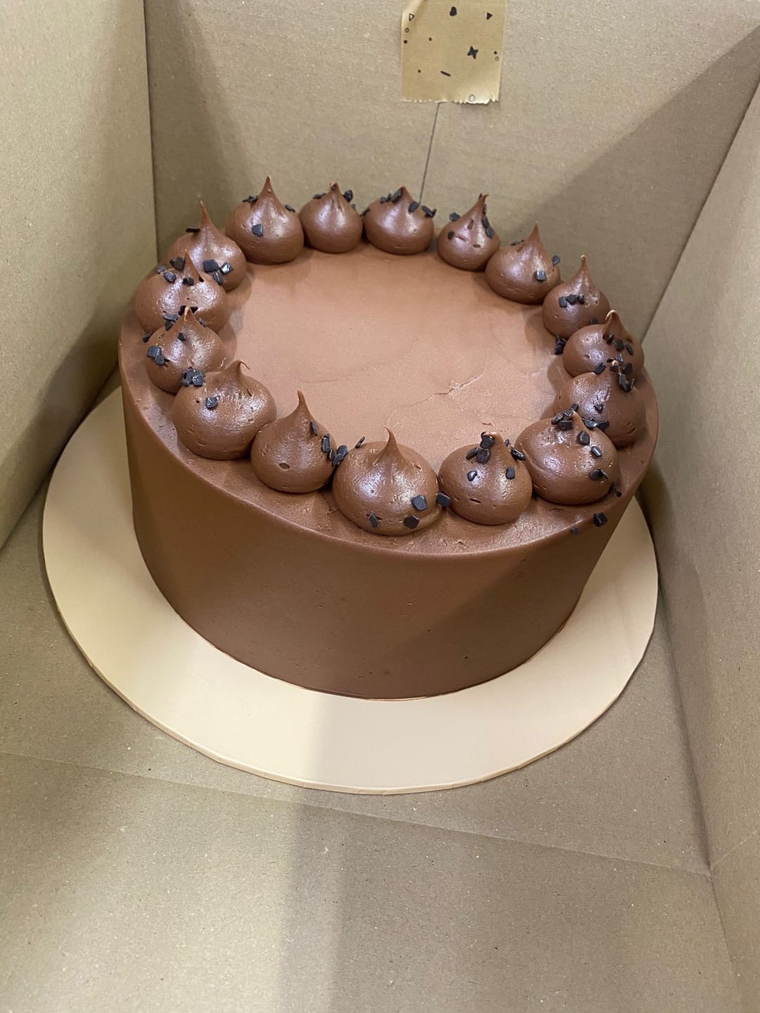 Customer photo review of Classic Chocolate Cake
