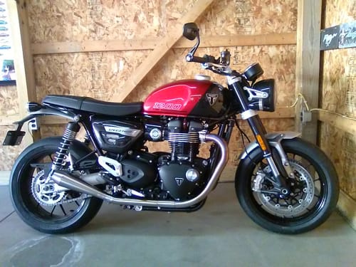 Customer photo review of Cone Engineering Shorty Performer Slip-On Muffler Kit - 2016+ Triumph Thruxton R, Street Twin & Speed Twin