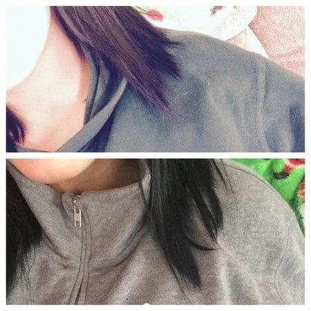 Customer photo review of Healthy Hair Vitamins