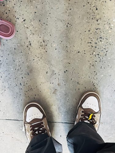 Customer photo review of FLAME Roasted Caramel Men's casual sneaker
