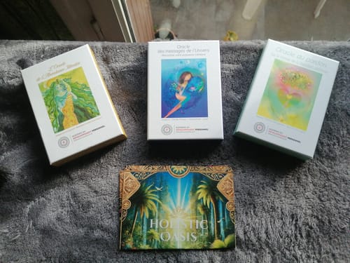 Customer photo review of Coffret 3 oracles "Se relier à l'abondance"