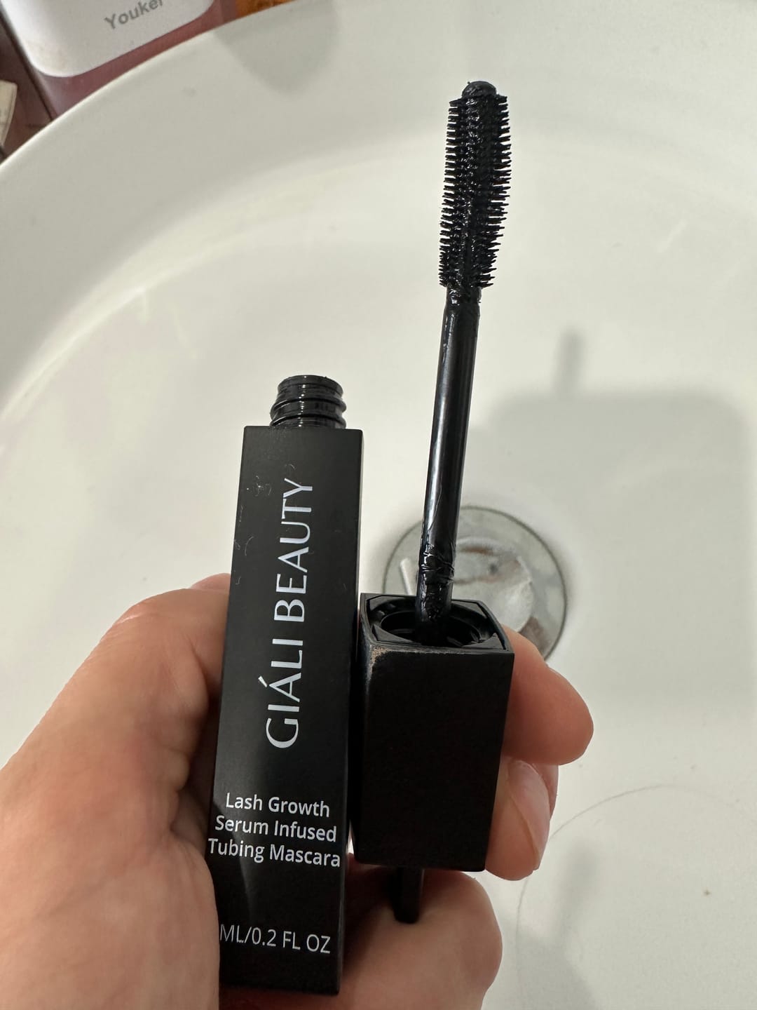 Customer photo review of Lash Growth Serum Infused Tubing Mascara – Giali Beauty