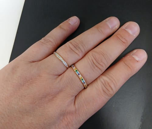Customer photo review of Bague "Arc-en-ciel"