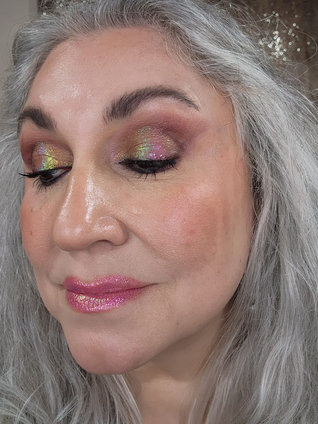 Customer photo review of Chrome Prism Lipgloss - Candy Pop