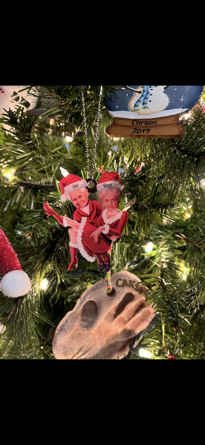 Customer photo review of Personalized Couple Acrylic Ornament, Prefect Gift For Couple