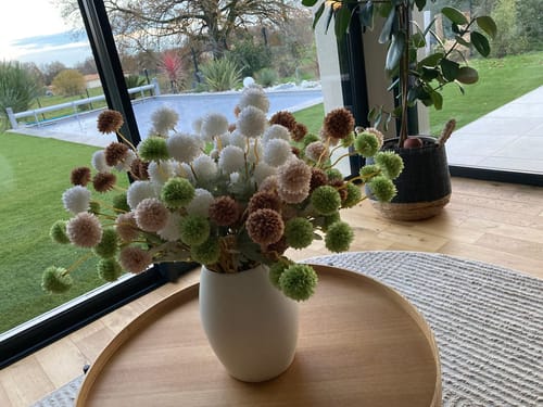 Fotorecensie van een klant over Zijden Kiku Bloemen - Grasgroen (10 stengels)