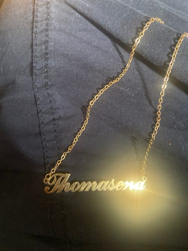 Customer photo review of Personalized Name Necklace