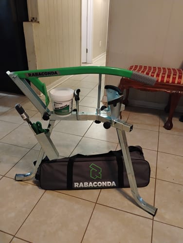 Customer photo review of Rabaconda Mini Tire Changer