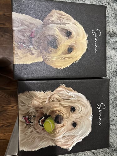 Customer photo review of Pet Art Canvas Wrap