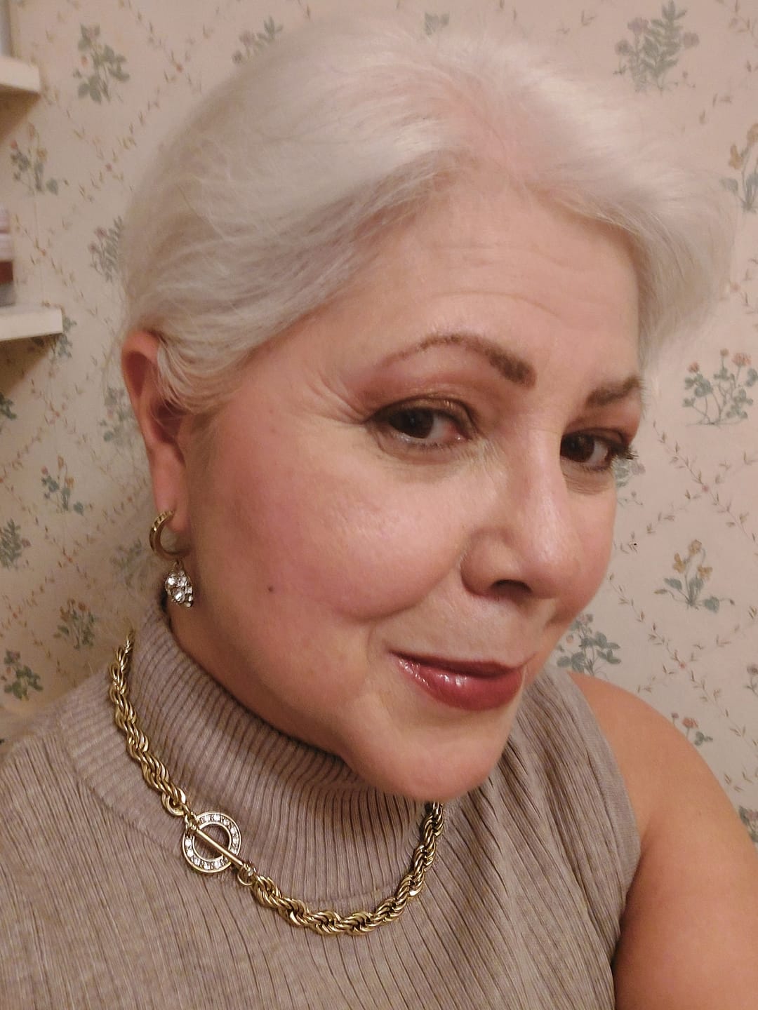 Customer photo review of Heidi Daus®"Classic Cuties" Crystal Drop Earrings