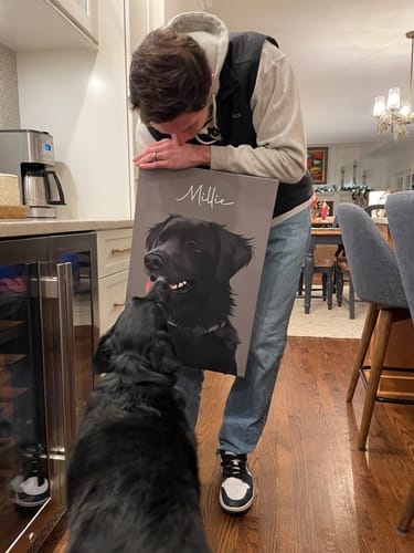 Customer photo review of Pet Art Canvas Wrap