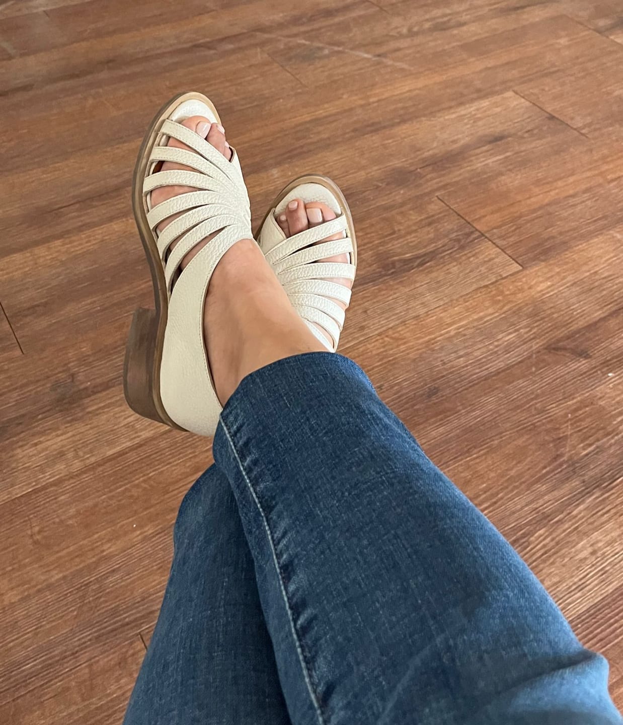 Customer photo review of Sandalia Mujer / Mielero Beige