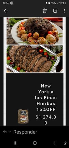 Reseña con foto de un cliente sobre PREVENTA New York a las Finas Hierbas 2.5kgs