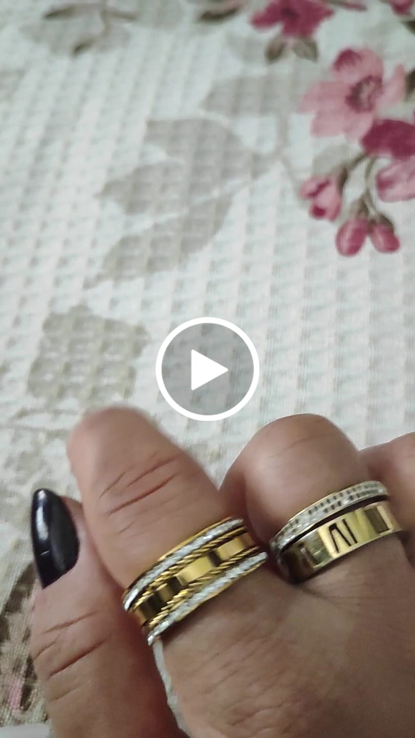 Customer video review of Anel Impulse Banhado em Ouro 18K