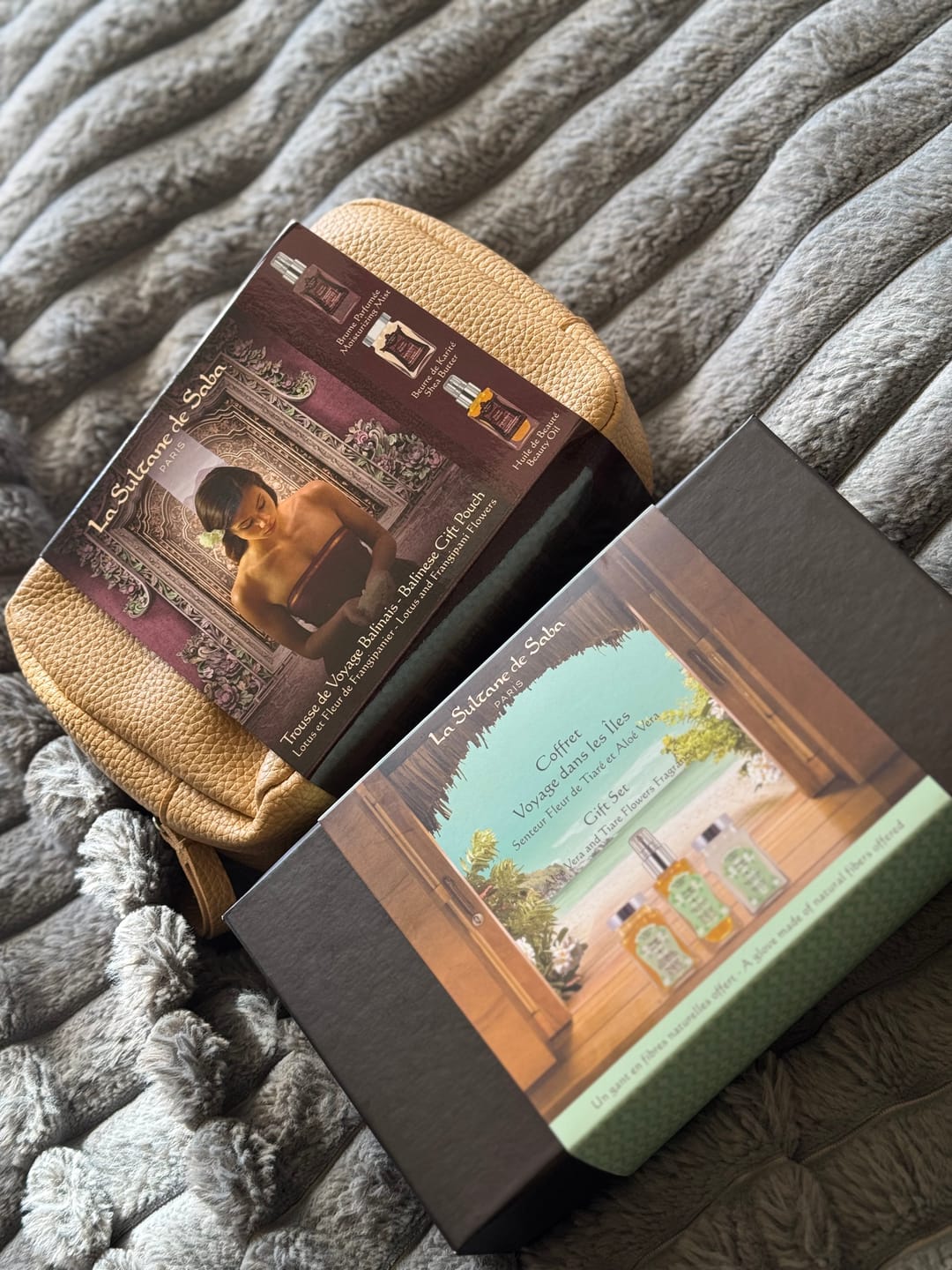 Customer photo review of Pouch Gift Set - Island & Monoï - Tiara Flowers And Aloe Vera - Journey To The Islands