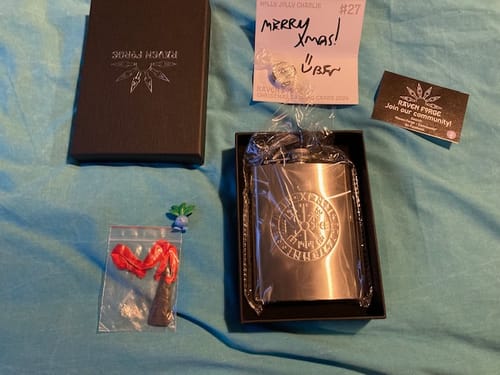 Customer photo review of Vegvisir Hip Flask