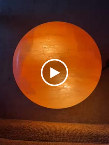 Customer video review of 11" Himalayan Salt Dome Lamp HIGH TOP for Hands and Feet - DUAL BULBS