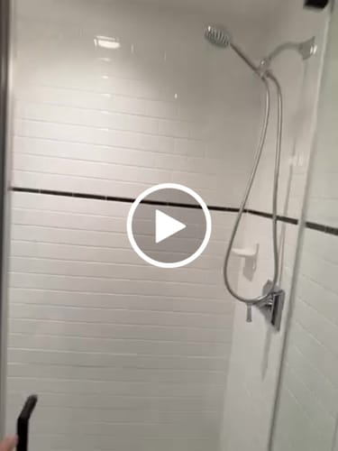 Customer video review of 1-Spray Handheld Shower Head Set