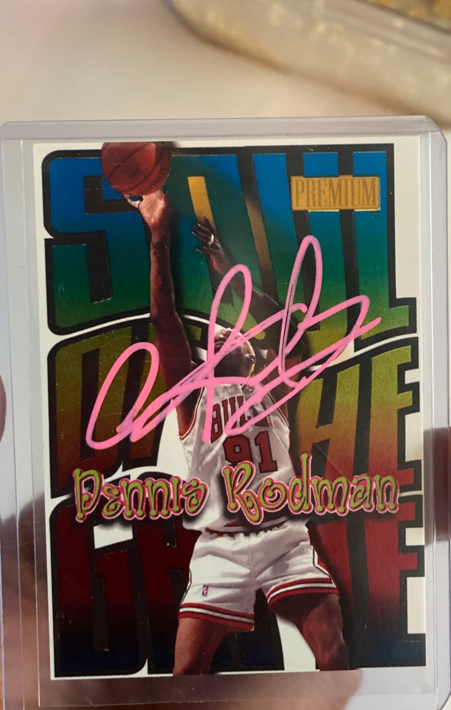Customer photo review of Dennis Rodman Autograph Signing