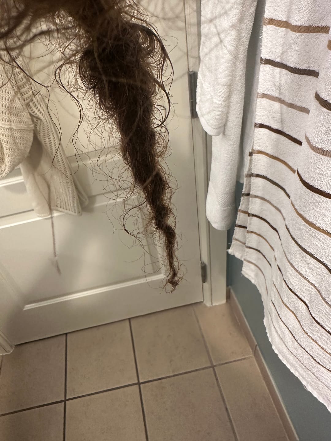 Customer photo review of #4 Medium Brown Deep Wave Bulk Hair Extensions for Braiding
