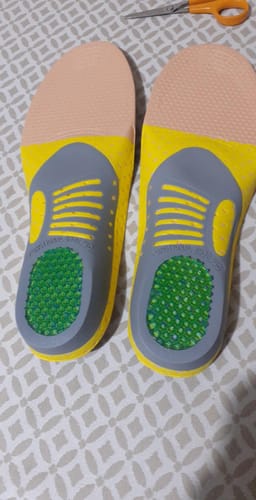 Customer photo review of Ortopéd Pro Talpbetét Plantar Fasciitis Enyhítésére