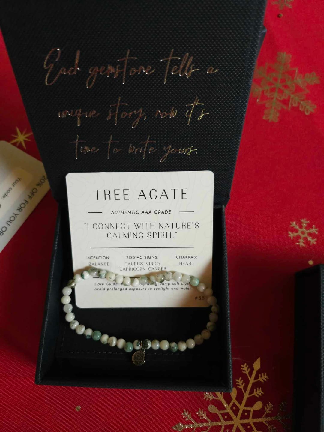 Customer photo review of Tree Agate Bracelet Mini