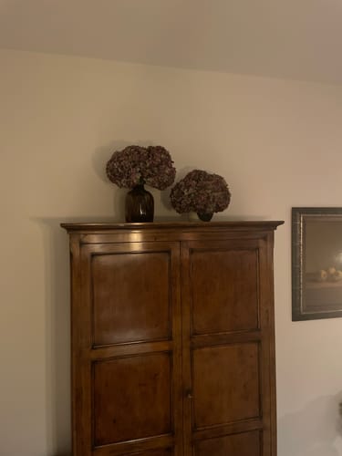 Customer photo review of Large Faux Hydrangea - Purple (5 Stems)