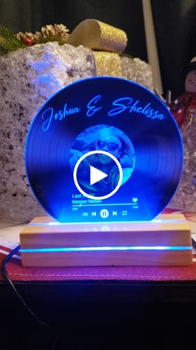 Customer video review of Custom Song Plaque | Custom Vinyl Plaque