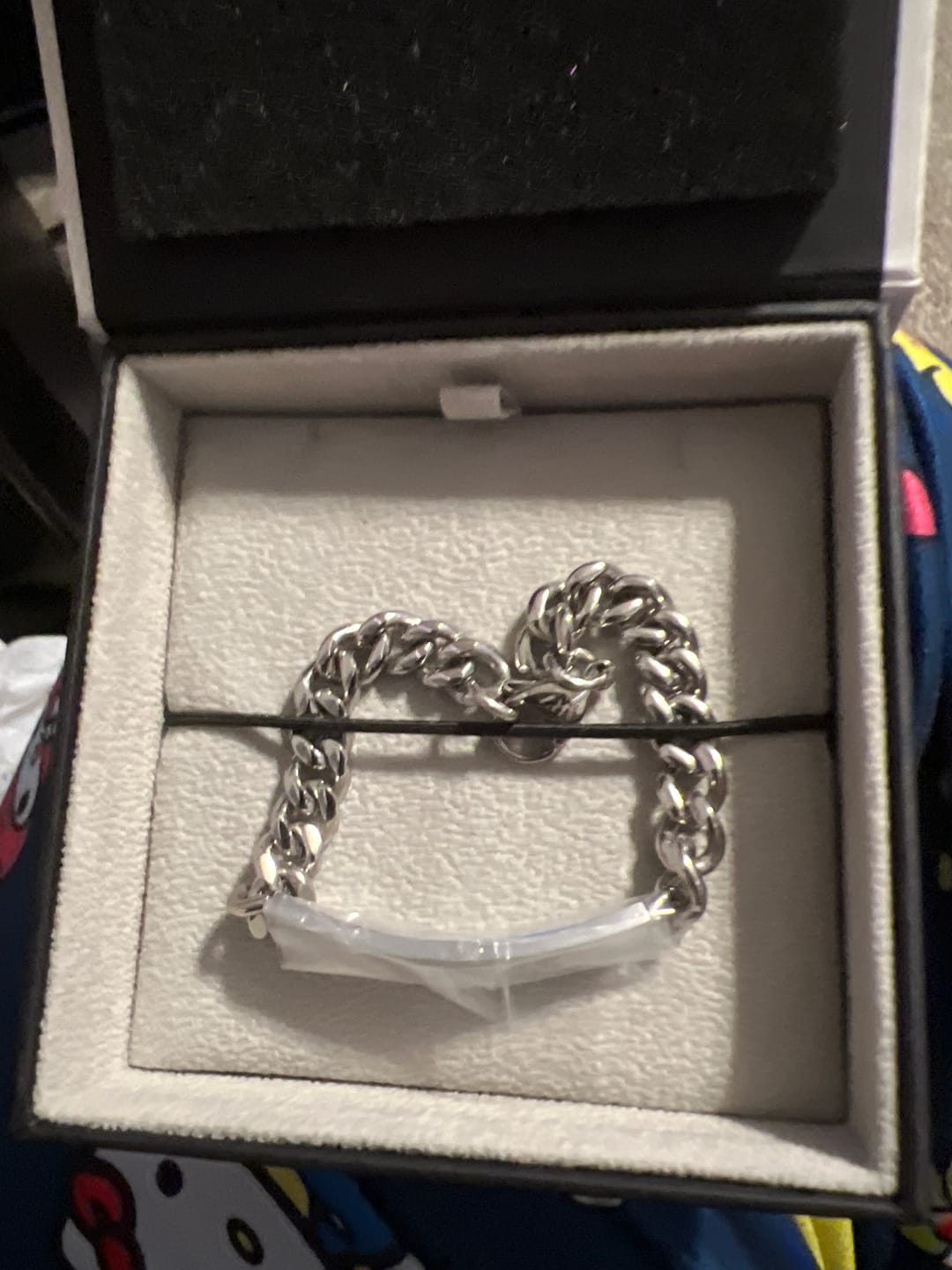 Customer photo review of 8mm Cuban Link ID Bracelet