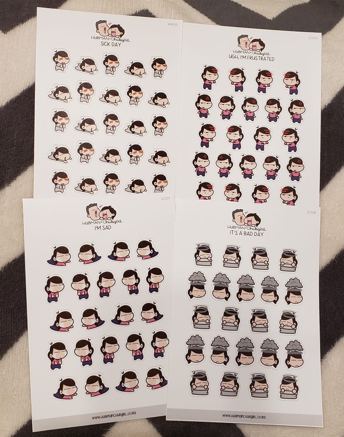 Customer photo review of It's A Bad Day Planner Stickers