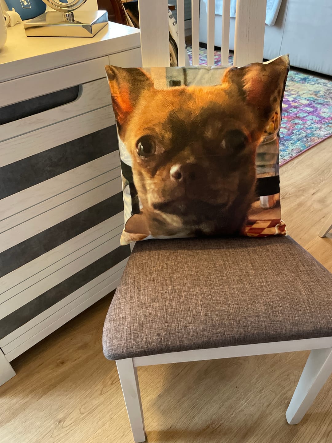 Customer photo review of Avec photo - Coussin personnalisé