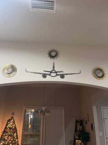 Customer photo review of A321 Front Metal Aircraft Wall Art - NCP0018