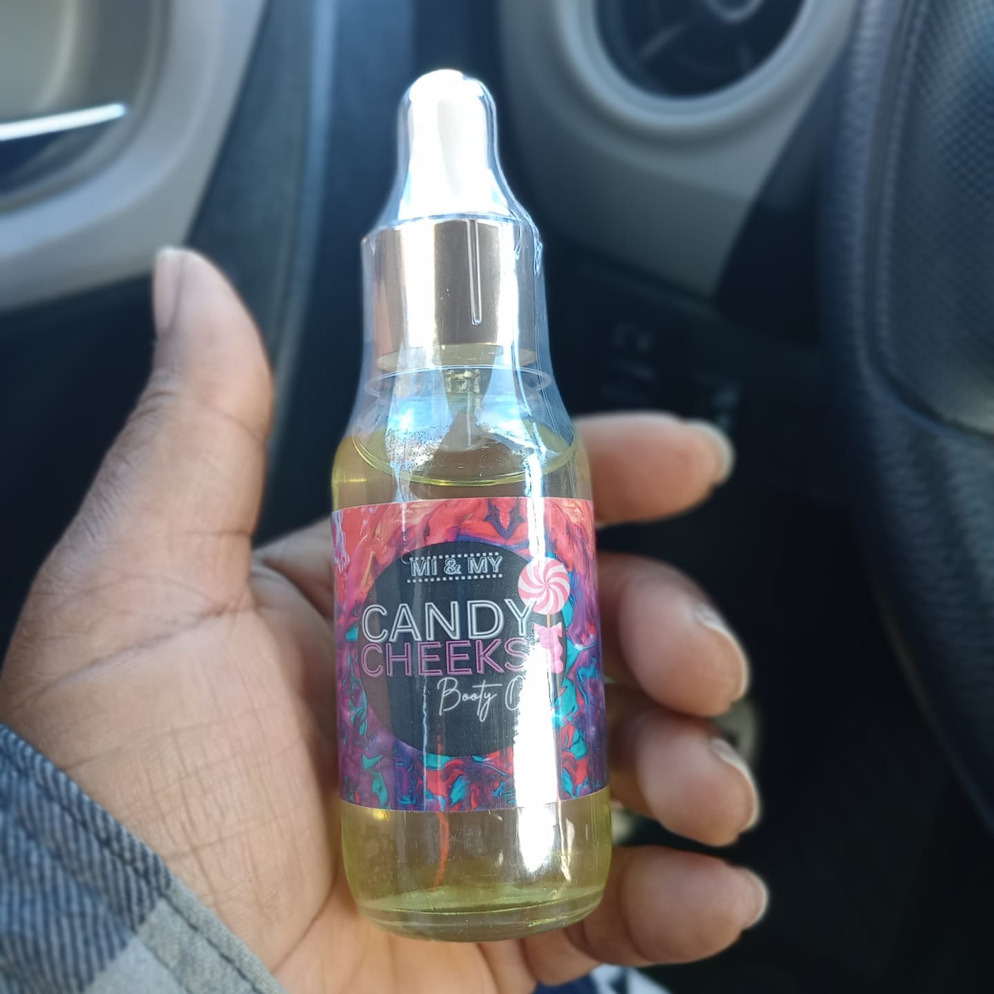 Customer photo review of Candy Cheeks Booty Oil