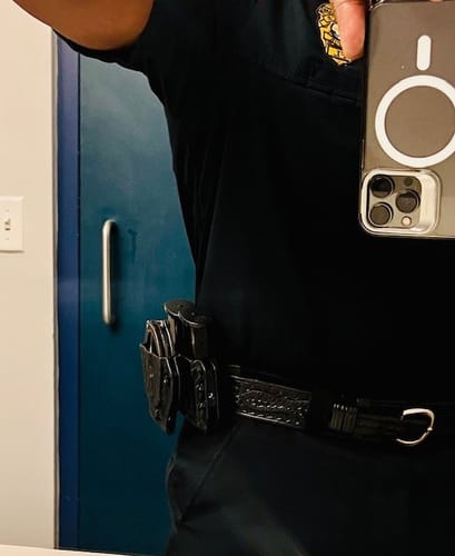 Customer photo review of Handcuff + Pistol Mag Carrier