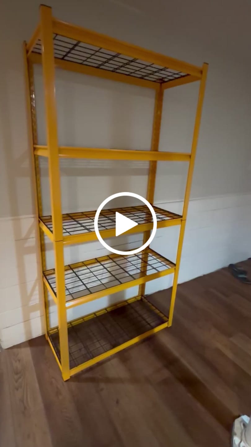 Customer video review of REIBII 40"W x 18"D Garage Shelving Heavy Duty Shelving  2550 LBS Adjustable Storage Shelves for Pantry Kitchen Basement Warehouse