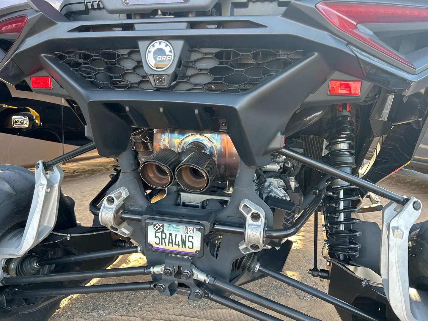 Customer photo review of RPM Maverick R Carbon / Colored Dual Exhaust Tips