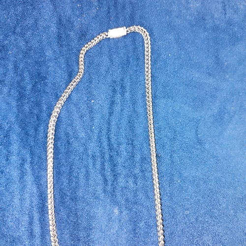 Customer photo review of 4MM Franco Chain With VVS Moissanite Lock