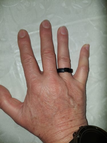 Customer photo review of MetalInfinity Collection - Women's Silicone Rings with Metal