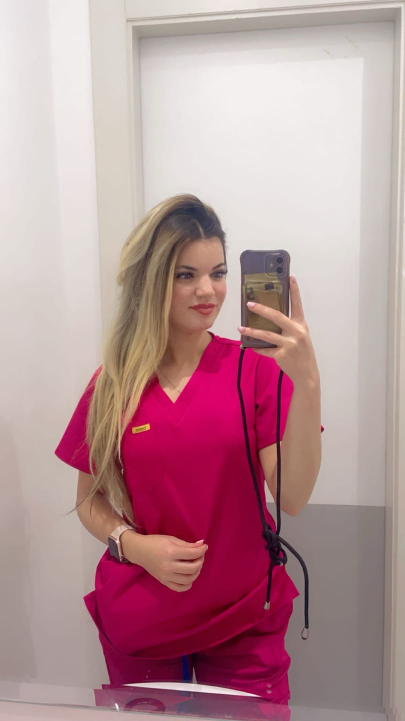 Customer photo review of Pyjama de Bloc Col V Stretch - Femme