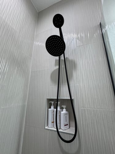 Customer photo review of 3-Spray Dual Shower Head Set