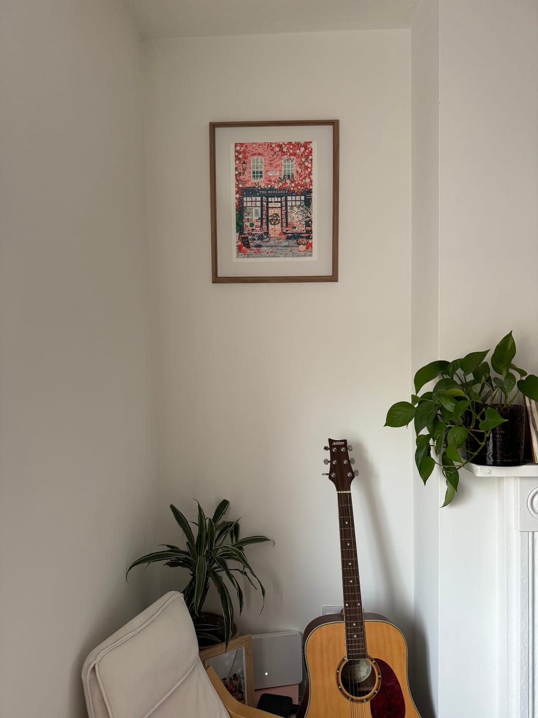 Customer photo review of Autumn Bookshop A3 Print
