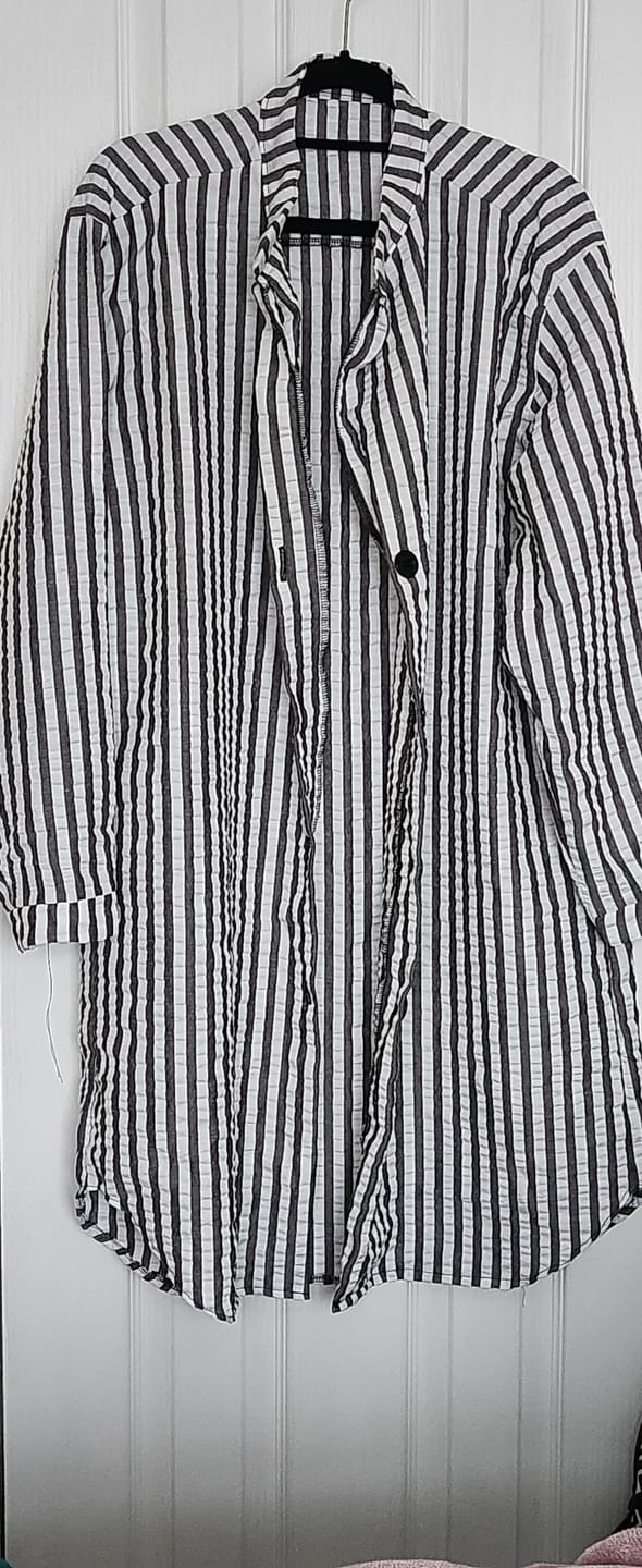 Customer photo review of Wide Stripes Seersucker Fabric