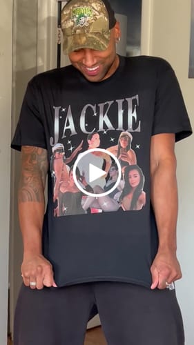 Customer video review of CUSTOM VINTAGE TEE