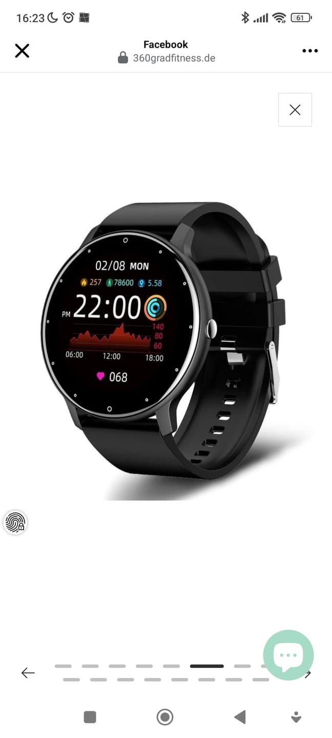 Customer photo review of 360° FITSmartWatch Light