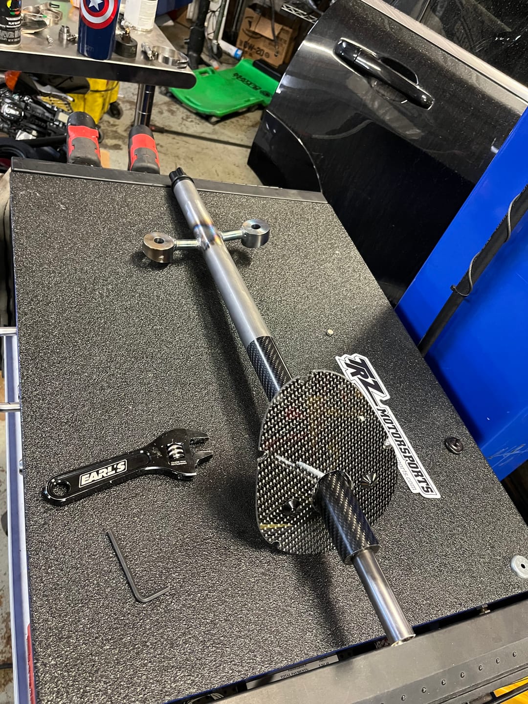 Customer photo review of Motion Raceworks DIY Lightweight Chromoly Steering Column Kit 15-210