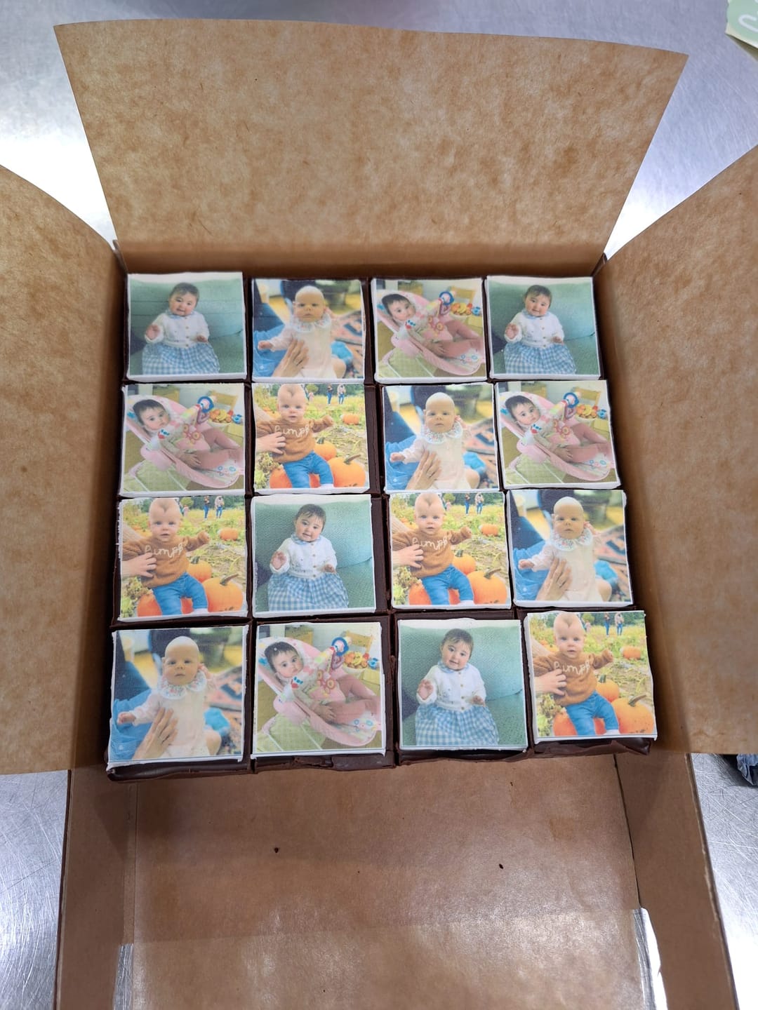 Customer photo review of Edible Image Brownies