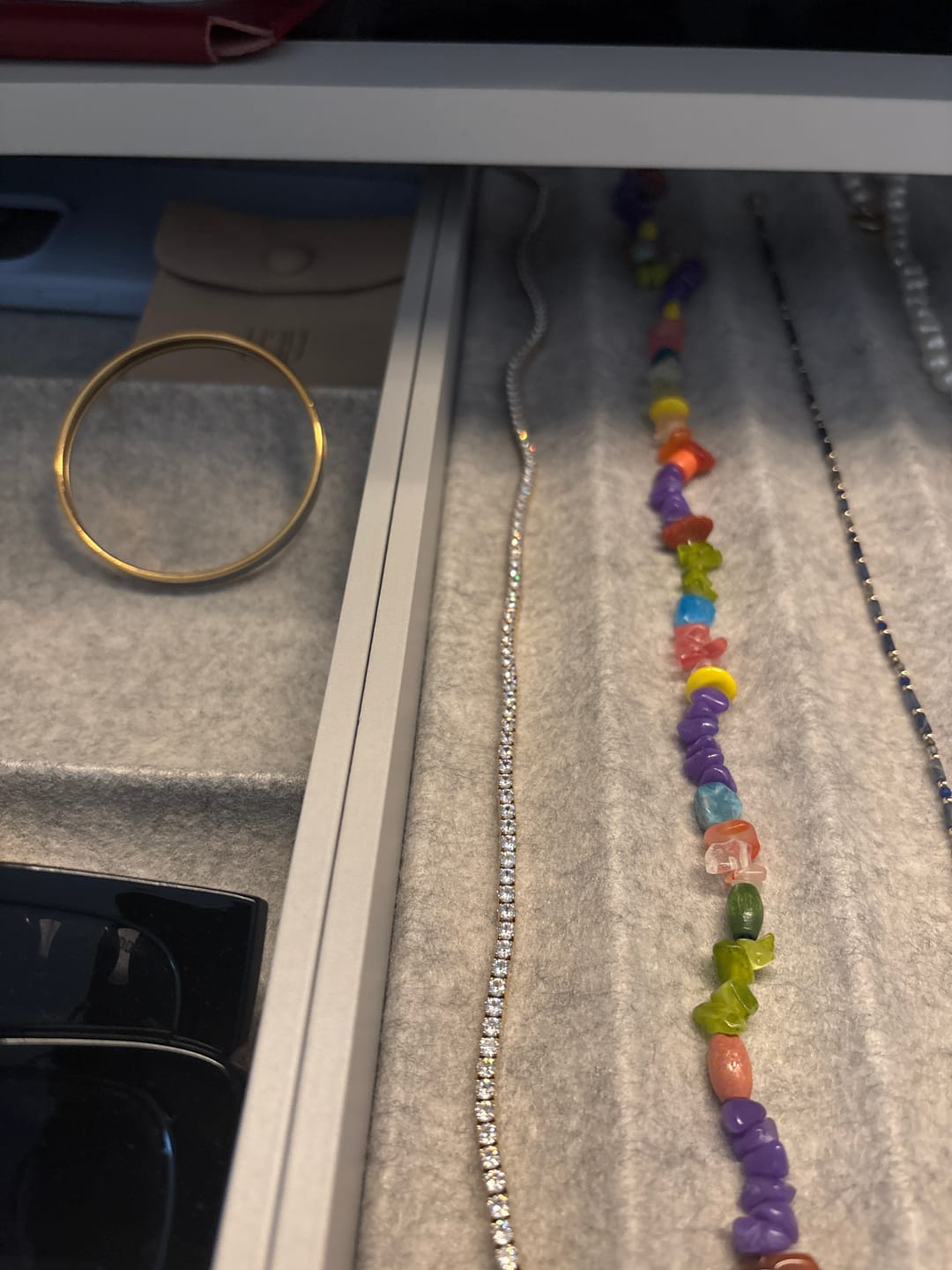 Customer photo review of Luxe Tennis Necklace