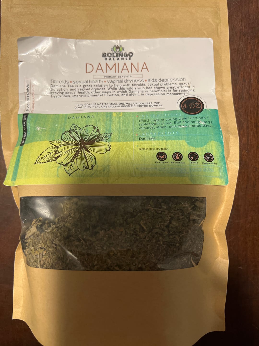 Customer photo review of DAMIANA