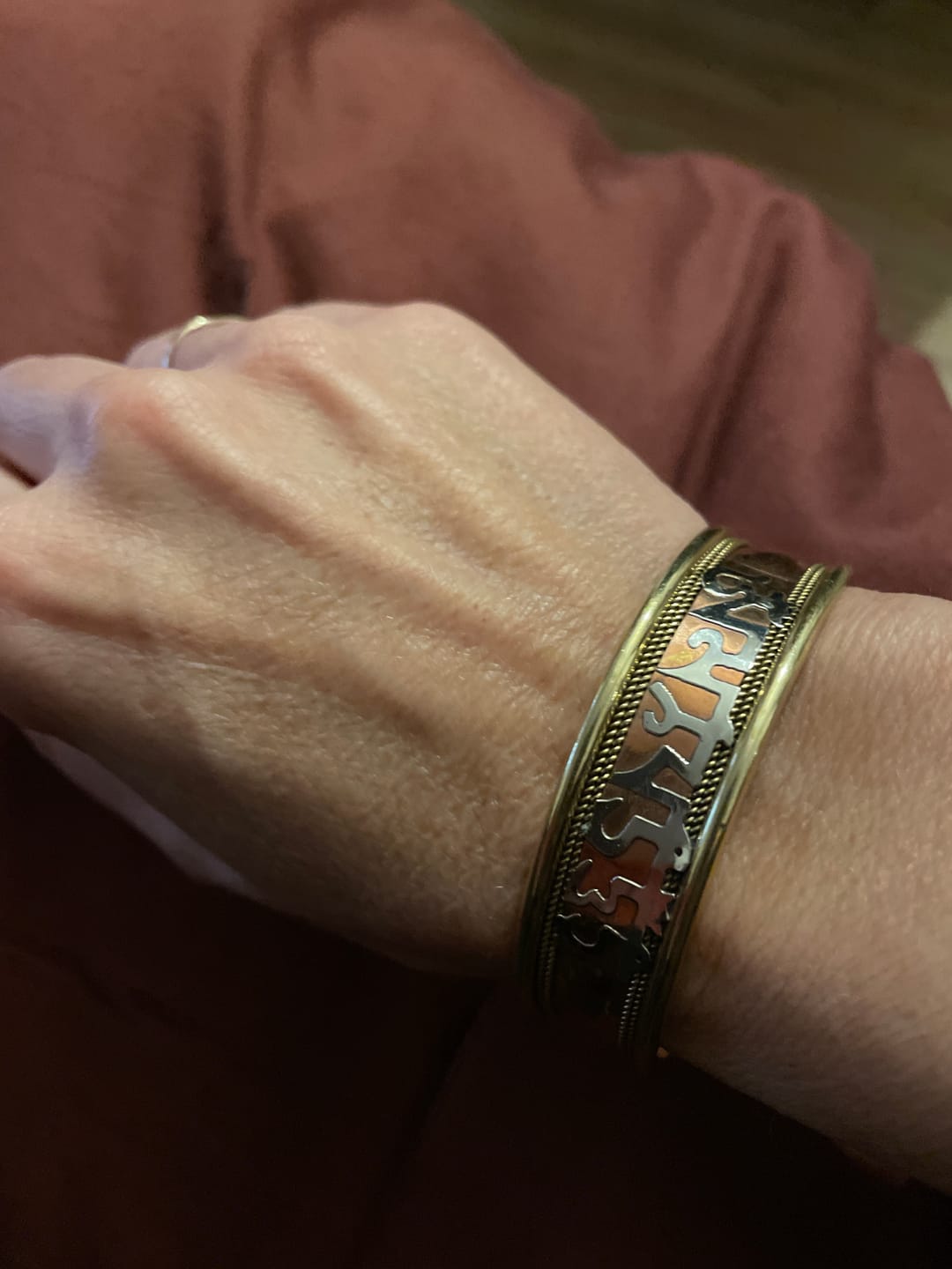 Customer photo review of Bracelet Cuivre et Mantra