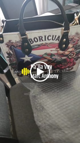 Customer video review of Boricua It's in my blood - Personalized Leather Handbag BOR01B